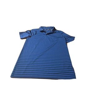 Nike Golf Dri Fit Boys Blue/Black Short Sleeve Polo! Large